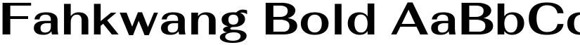 Fahkwang Bold font