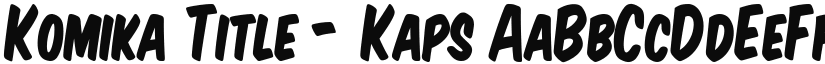 Komika Title - Kaps font