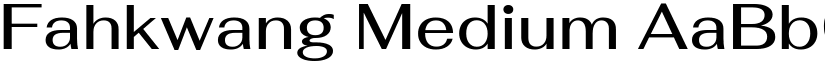 Fahkwang Medium font