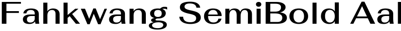 Fahkwang SemiBold font