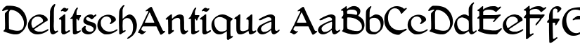 DelitschAntiqua font