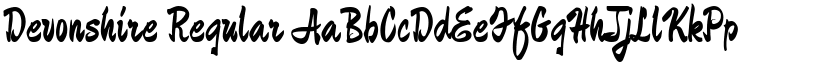 Devonshire Regular font
