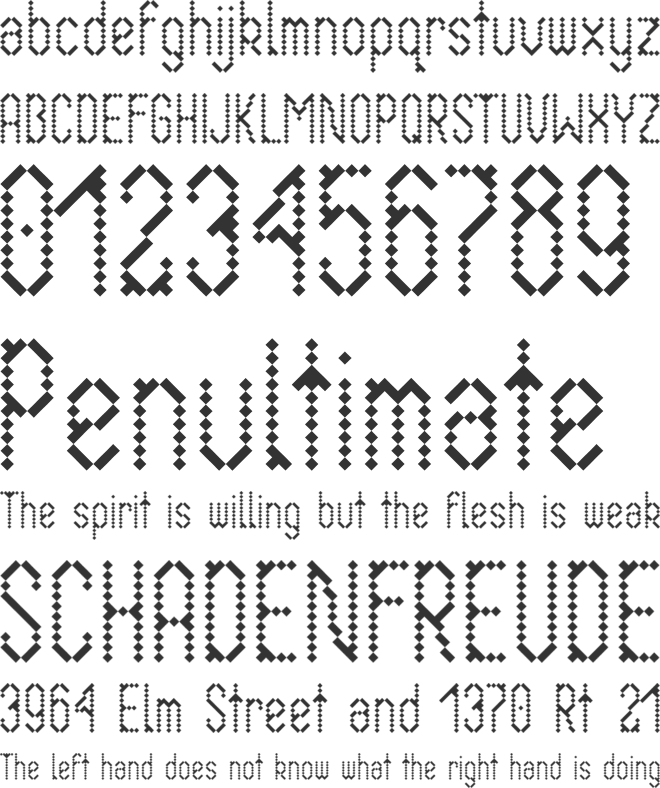 Krikstas font preview