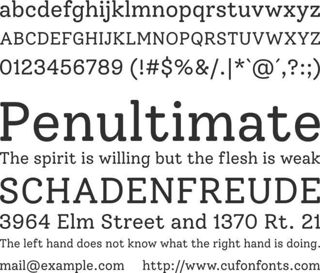Solway font preview