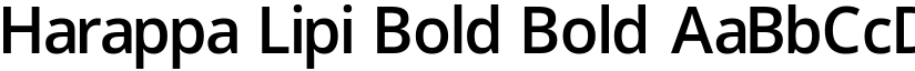 Harappa Lipi Bold Bold font