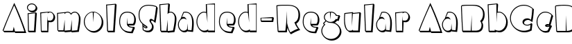 AirmoleShaded-Regular font