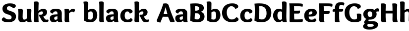 Sukar black font