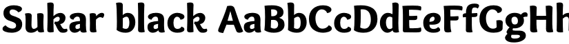 Sukar black font