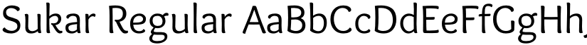 Sukar Regular font