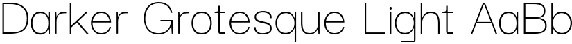 Darker Grotesque Light font