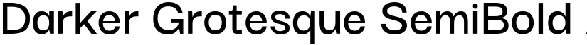Darker Grotesque SemiBold font
