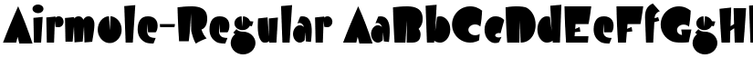 Airmole-Regular font