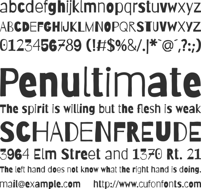 Barriecito font preview