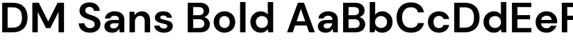 DM Sans Bold font