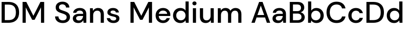 DM Sans Medium font