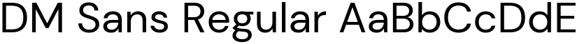 DM Sans Regular font