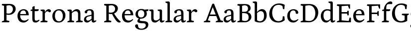 Petrona Regular font