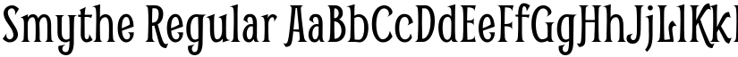 Smythe Regular font