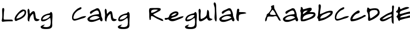 Long Cang Regular font