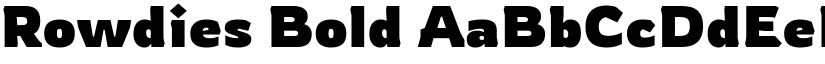 Rowdies Bold font
