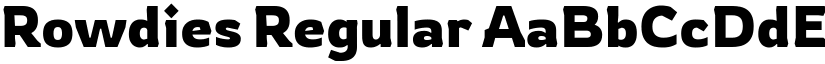 Rowdies Regular font