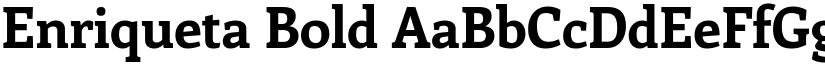 Enriqueta Bold font