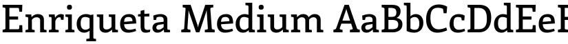 Enriqueta Medium font