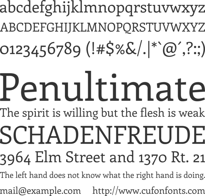 Enriqueta font preview