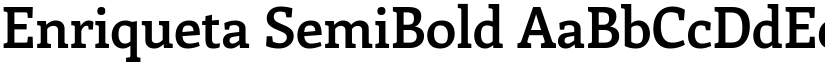 Enriqueta SemiBold font