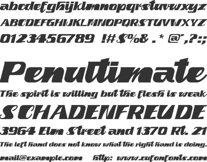 Fretine font preview