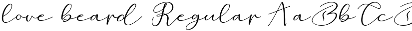 love beard Regular font