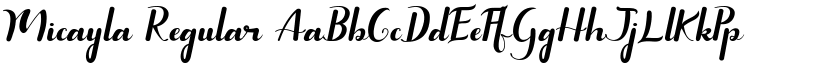 Micayla Regular font