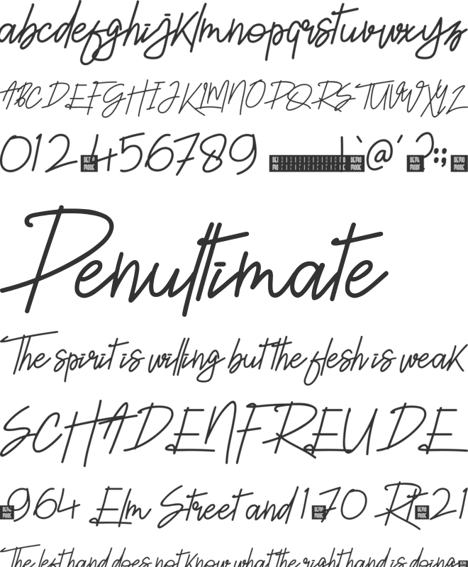 LOMESTY font preview