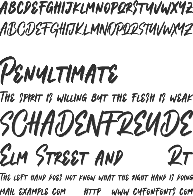 Mathew Rohas Free font preview