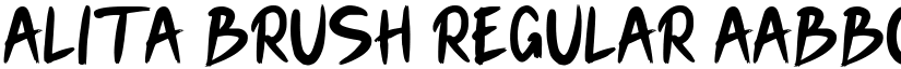 Alita Brush Regular font