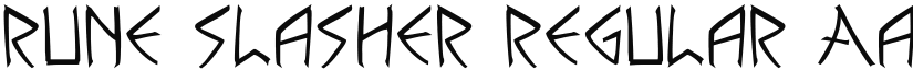 Rune Slasher Regular font