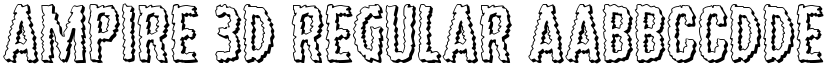 Ampire 3D Regular font