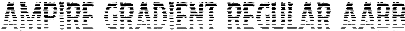 Ampire Gradient Regular font