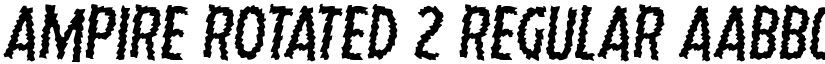 Ampire Rotated 2 Regular font