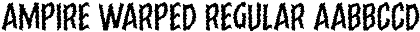 Ampire Warped Regular font