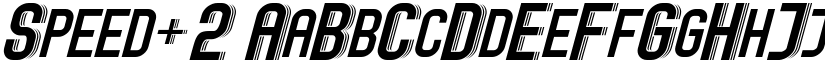 Speed+2 font