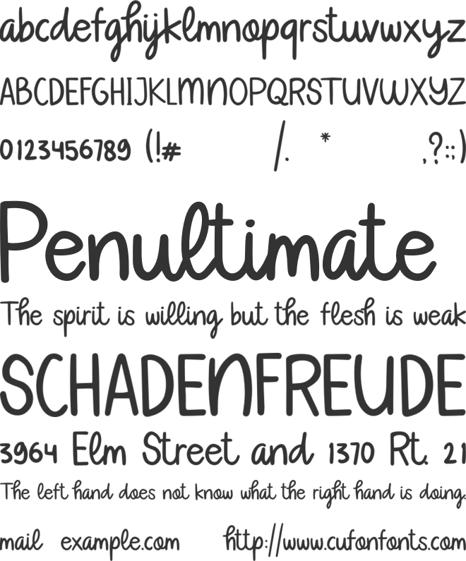 Vallato font preview