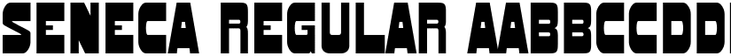 SENECA Regular font