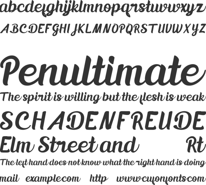 Lunik Sangat font preview