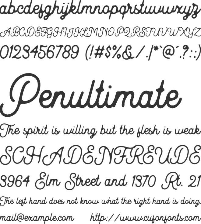 Kingbirds font preview