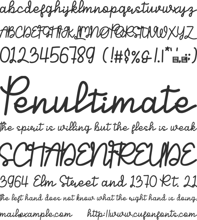 Sinttesy Monoline Font font preview