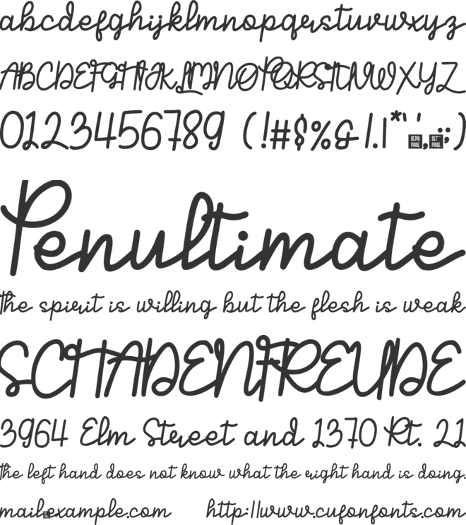 Sinttesy Monoline Font font preview