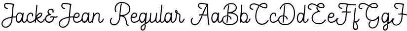 Jack&Jean Regular font