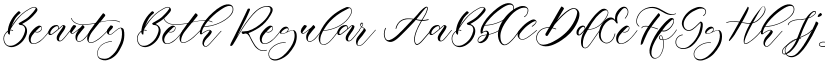 Beauty Beth Regular font