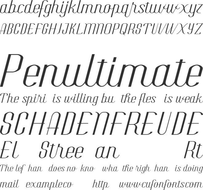 The Rotterdam City font preview